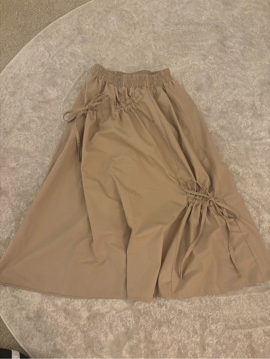 Dresses & Skirts - Women’s Drawstring A-Line Skirt in Tan